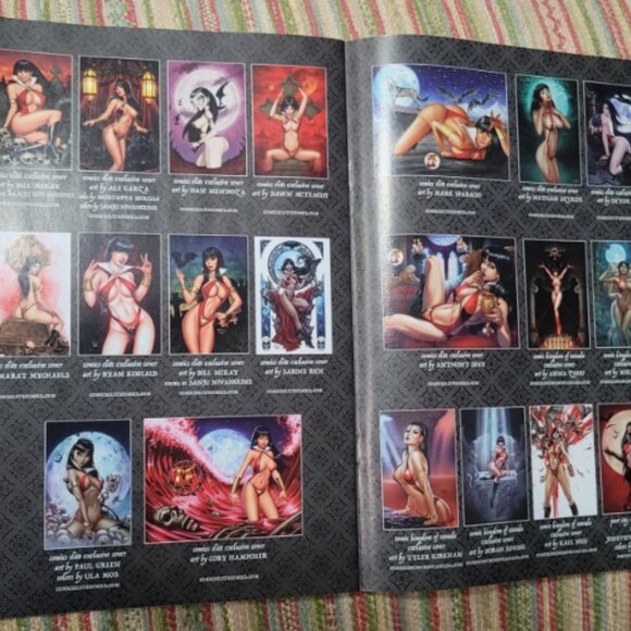 2019 Dynamite Comics Vampirella 1 Paulina Ganucheau Fried Pie Cover Variant - Picture 4 of 5